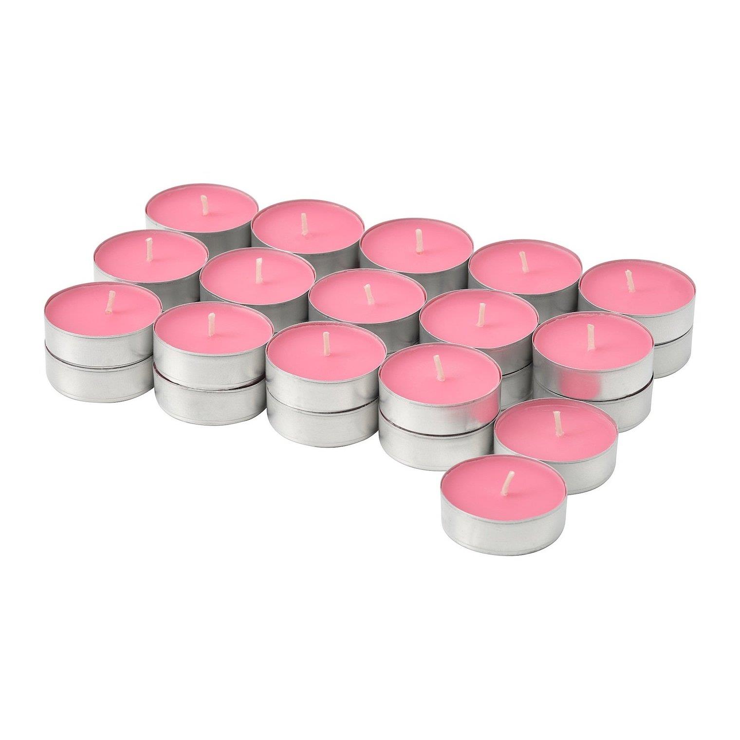 IKE BLODBOK KOKULU TEALİGHT MUM PARLAK PEMBE 3,5 SAAT 30 ADET ÇİLEK 30582662