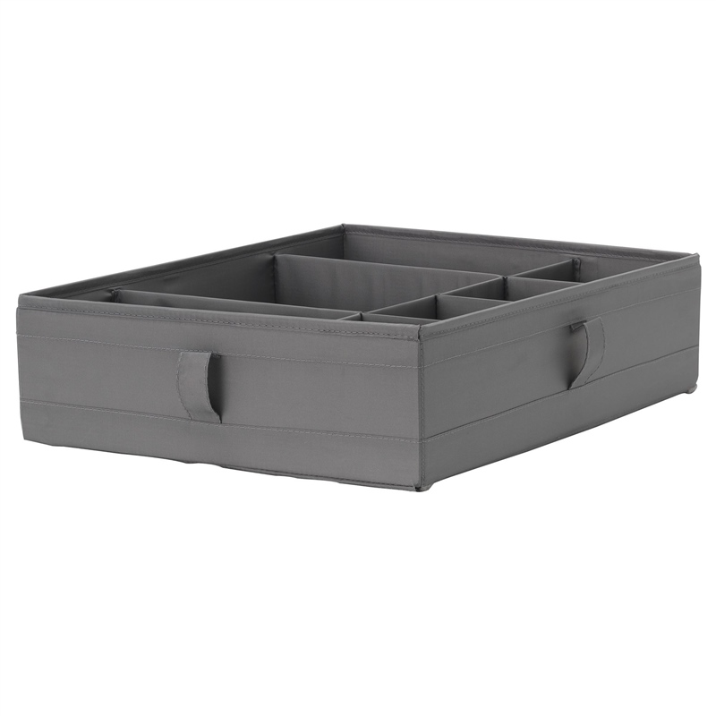 IKE SKUBB BÖLMELİ KUTU KOYU GRİ 44X34X11 CM 50400005
