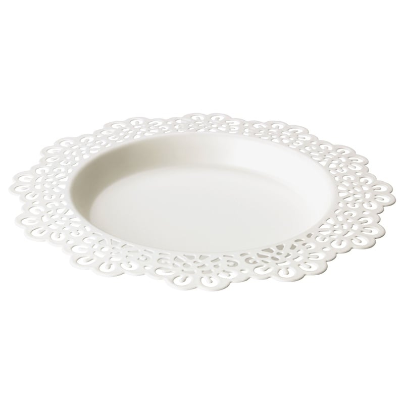 Ikea Skurar Metal Beyaz Mum Tabağı 18 cm 20239982