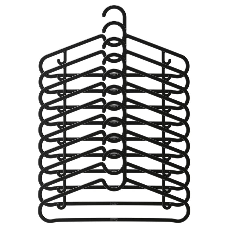 Ikea Spruttıg Siyah Giysi Askısı 10 Adet 20317079