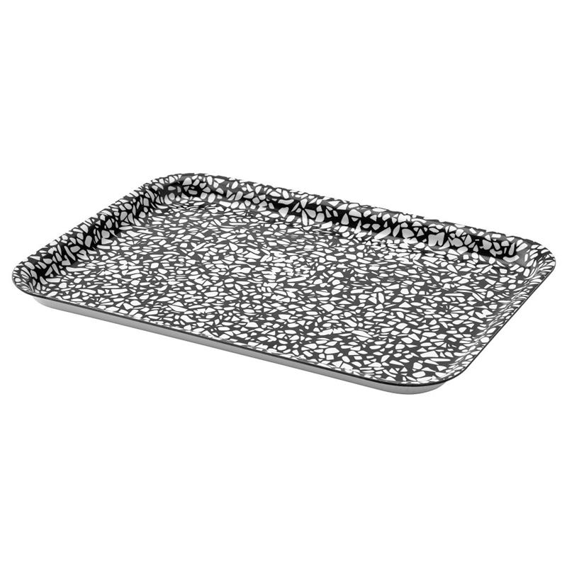 Ikea Varkul Tepsi Siyah Desenli 28X20 Cm 00399537