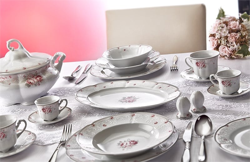 Opema Spring Rose 83 Parça Yemek Takımı