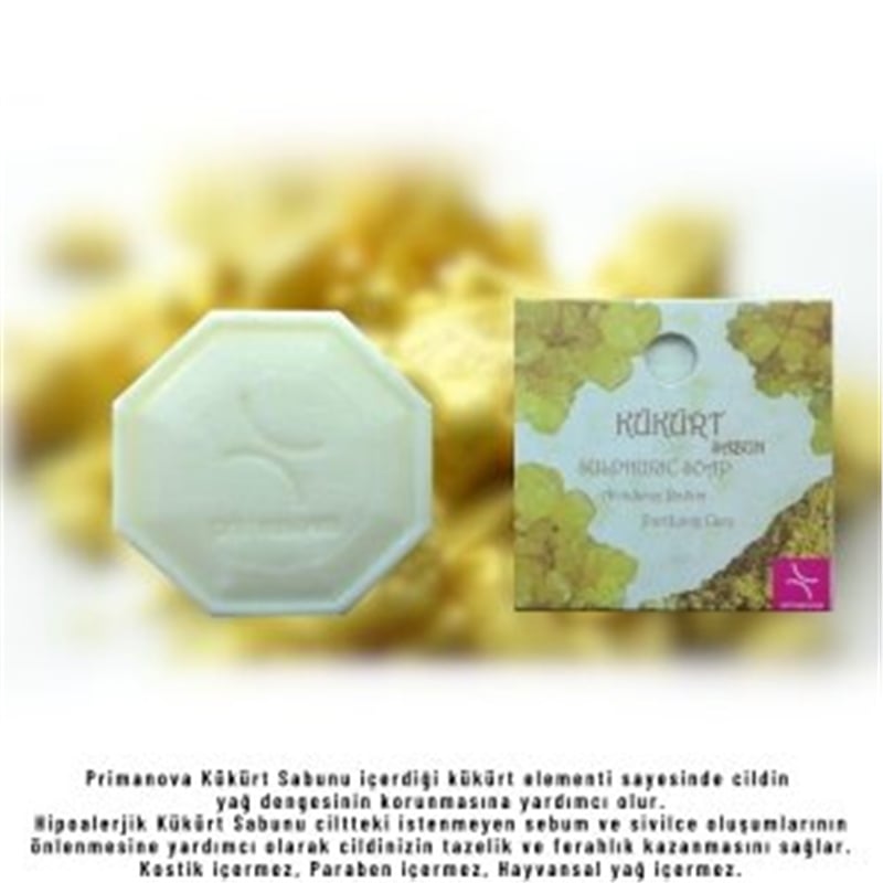 Primanova Kükürt Özlü Doğal Sabun 125 gr D-S15923