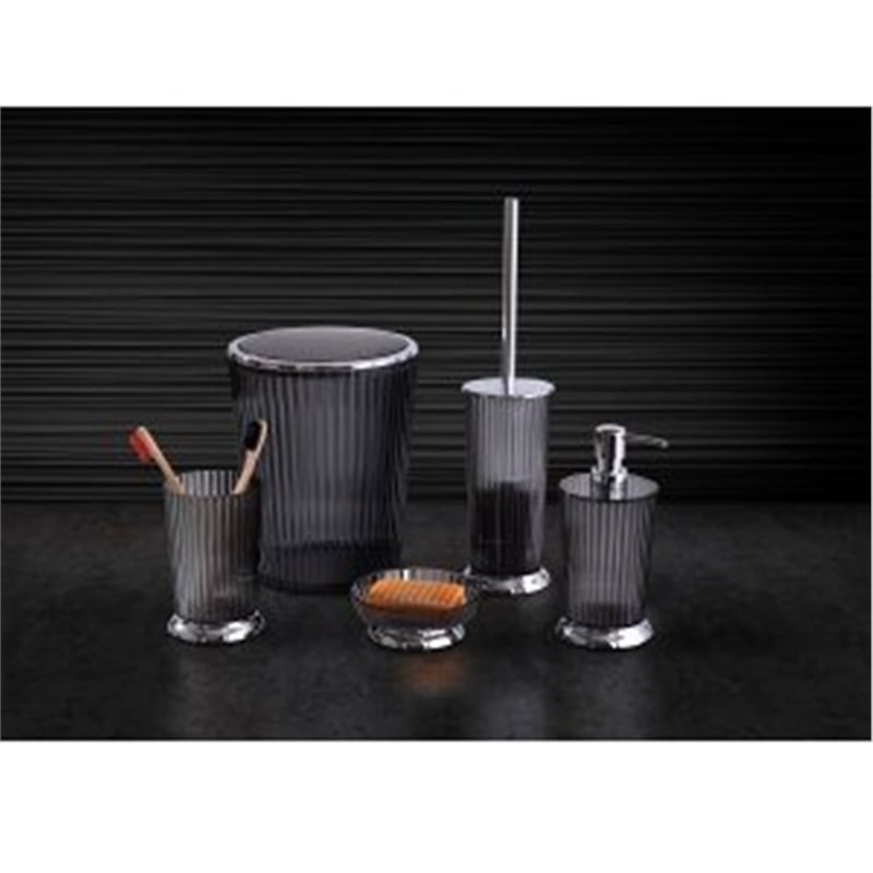 Primanova Nely Banyo Seti Şeffaf Siyah M-SAS08-25