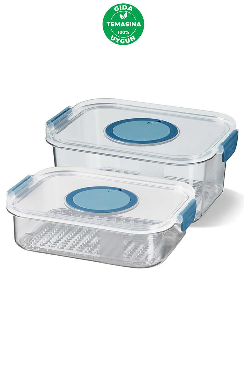 Primanova Seoul Buzdolabı Saklama Kapları 2'li Set (1200 ML + 2000 ML)