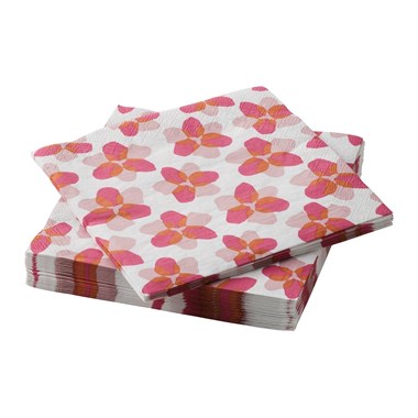 IKE TOFSAND DESENLİ PEÇETE PEMBE 33X33 CM 30 ADET 20617643