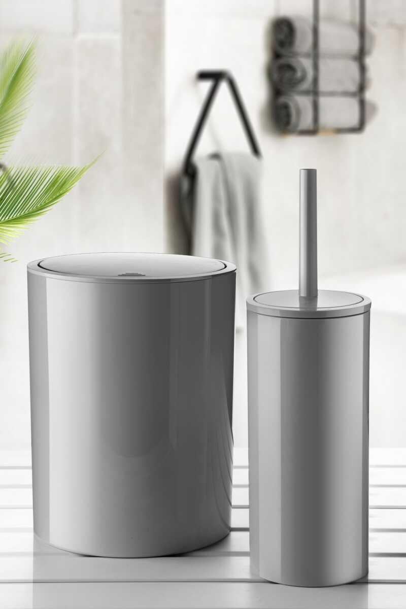 ANS FLORES 2Lİ BANYO SETİ-GRİ M-SAS18-07