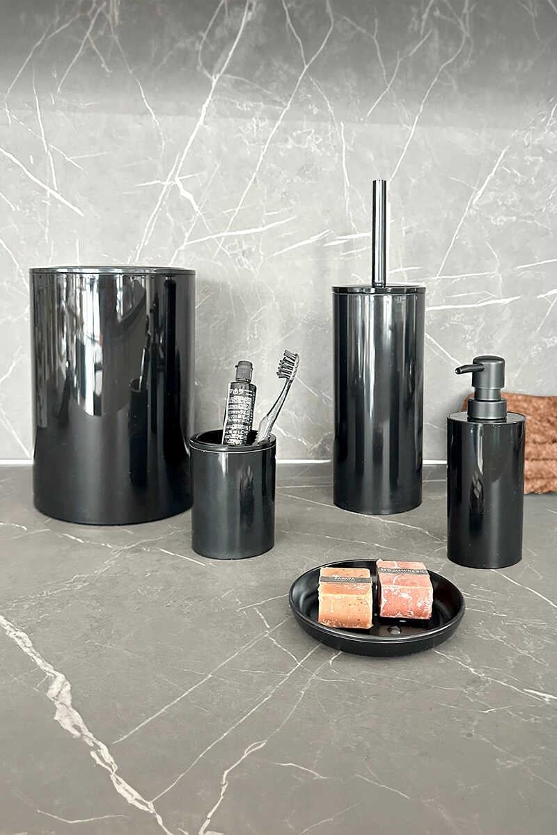 ANS FLORES 5Lİ BANYO SETİ-SİYAH M-SAS17-06