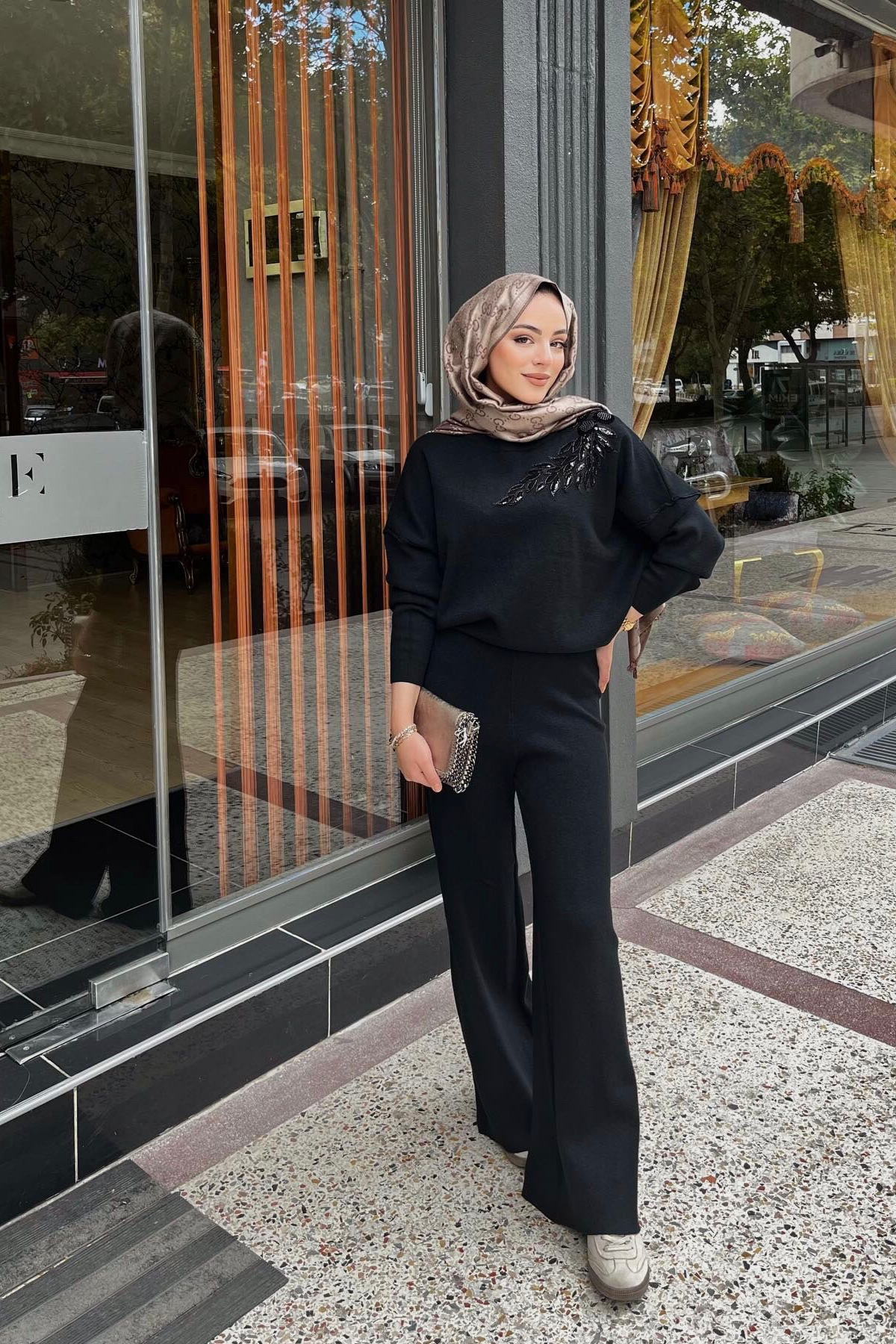 Brandi Omuz Detay Triko Takım