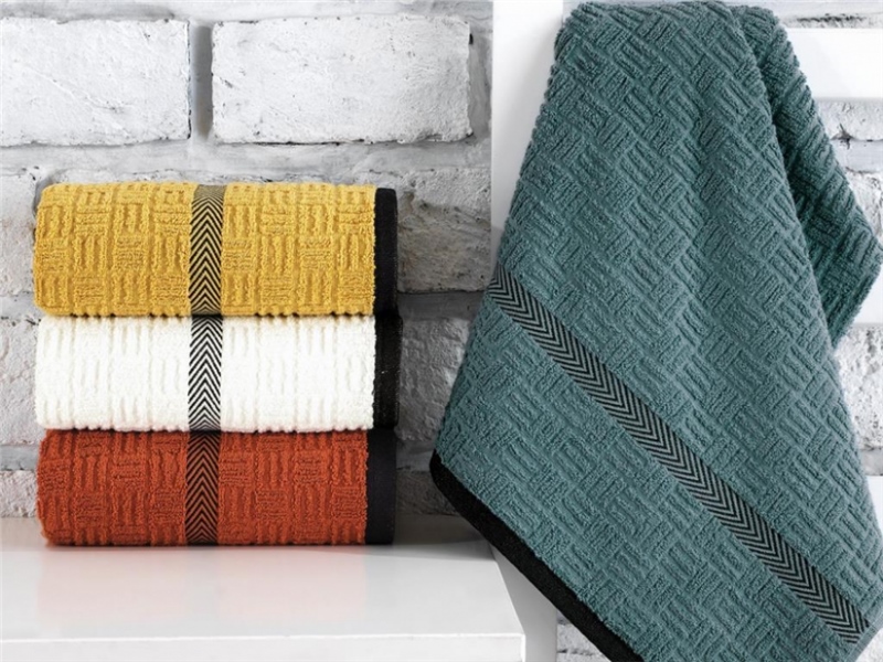 Cotton Box Road Jakarlı 4'lü Havlu Seti 50X90