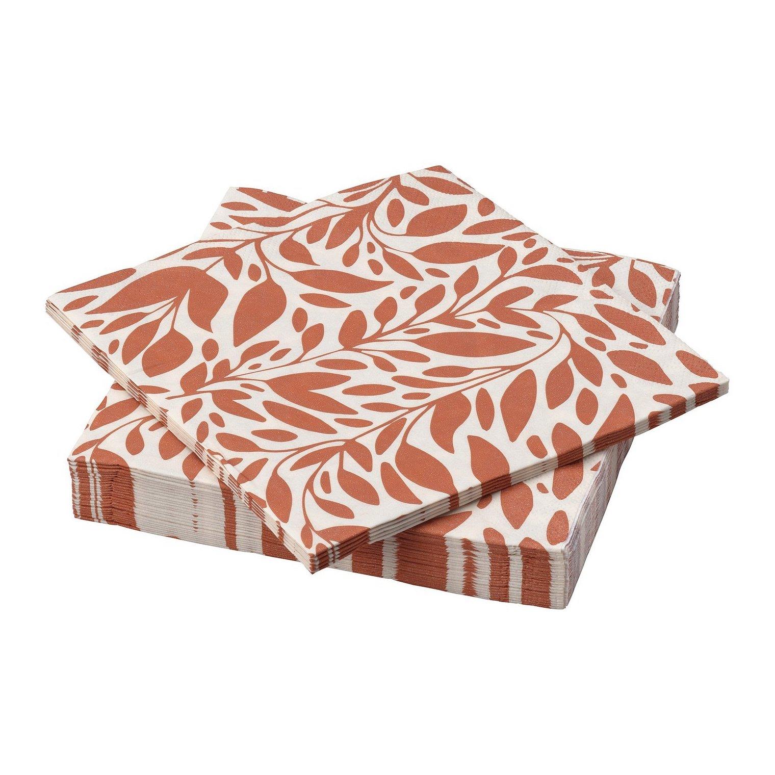 IKE HÖSTAGILLE DESENLİ PEÇETE TURUNCU 33X33 CM 30 ADET 10600313