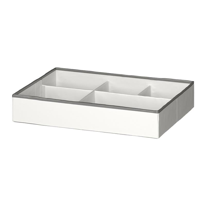 IKE JATTEBJÖRN BÖLMELİ KUTU  BEYAZ-GRİ 50X35X9 CM 40573214