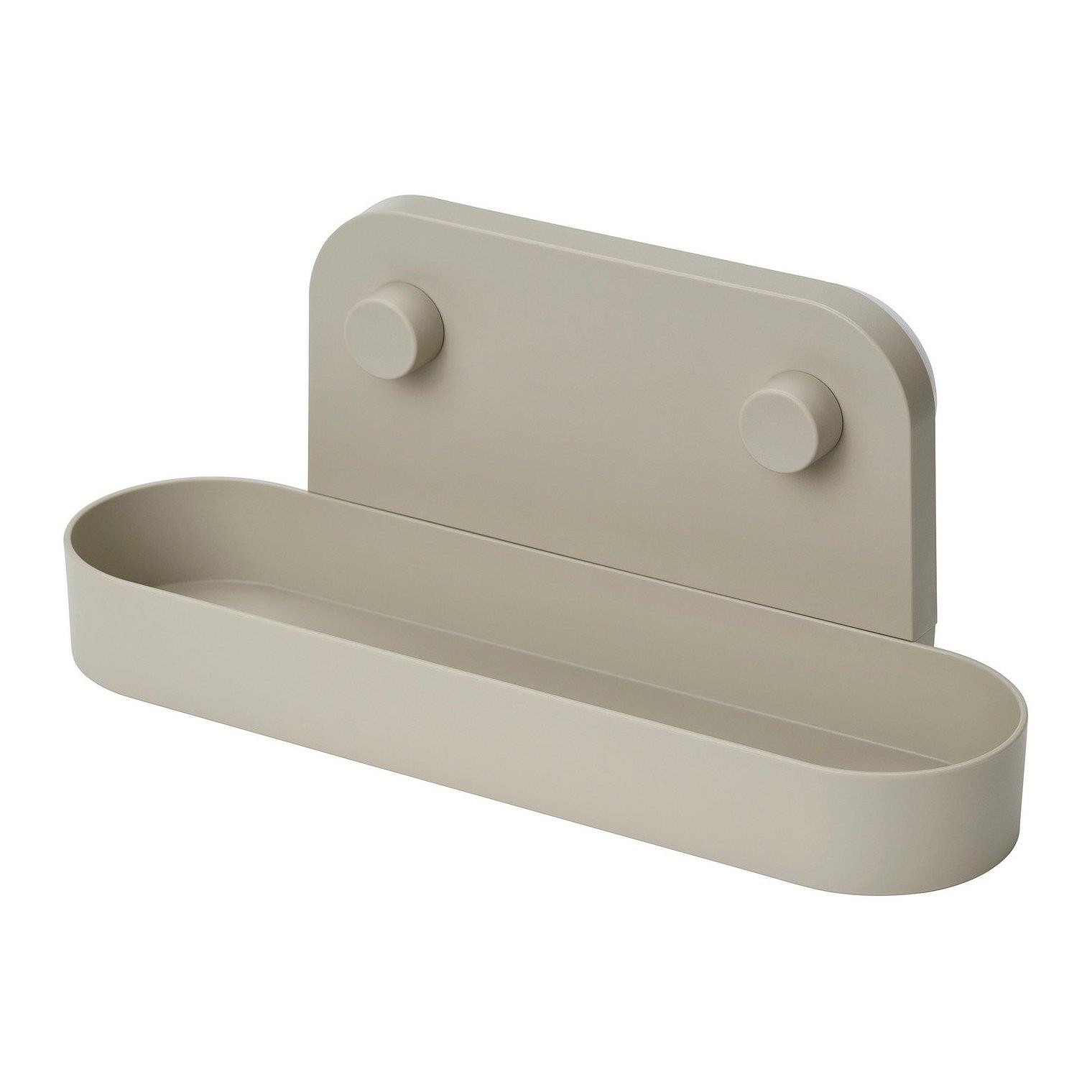 IKE ÖBONÄS VANTUZLU DUVAR RAFI GRİ-BEJ 28 CM 40606101