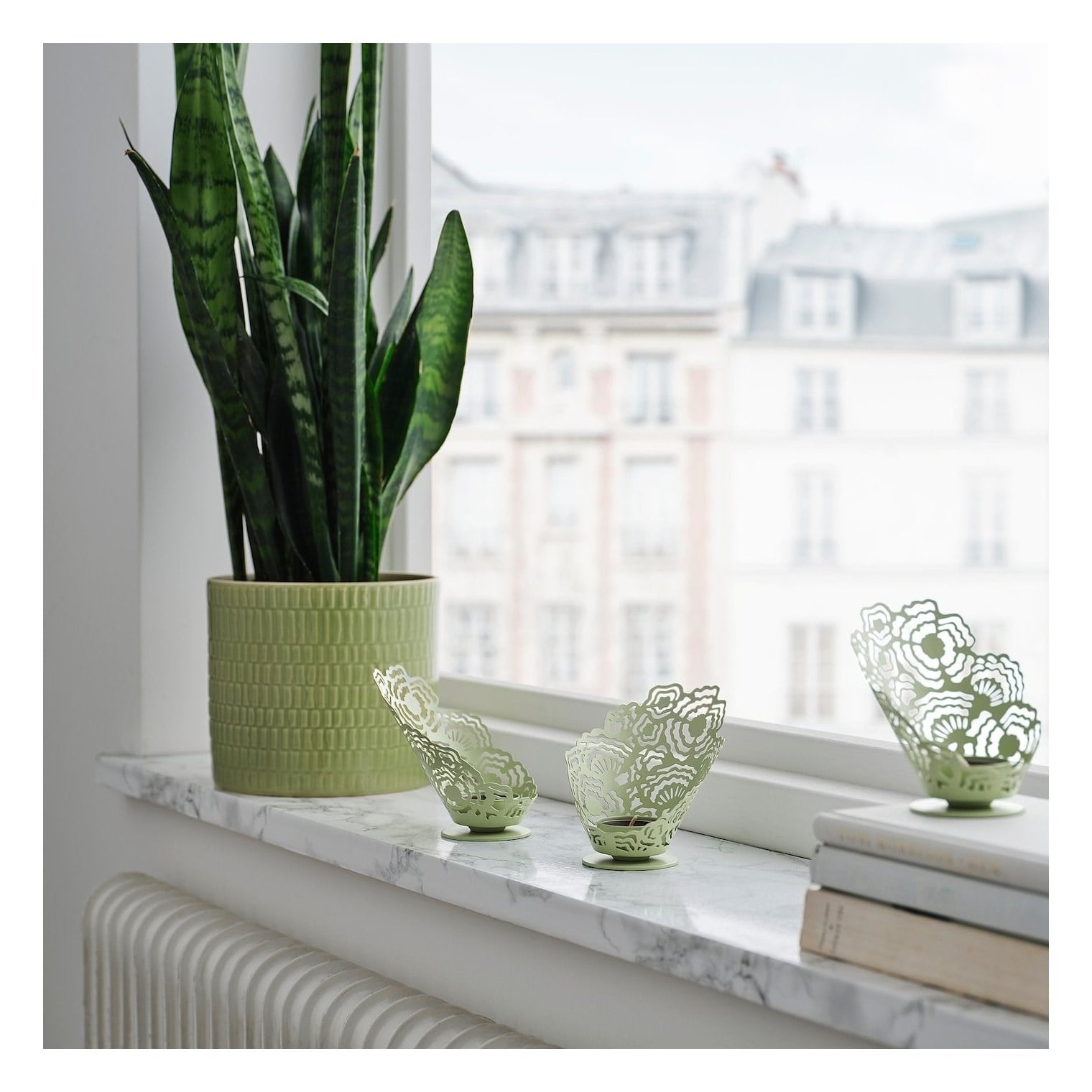 IKE SILKESTRAD TEALİGHT MUMLUK AÇIK YEŞİL 11 CM 50570521