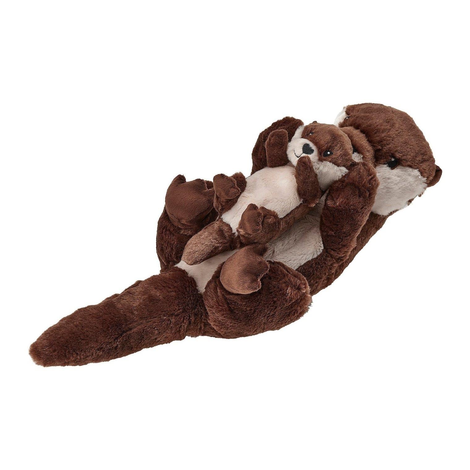 IKE SKOGSDUVA YUMUŞAK OYUNCAK 45 CM 2'Lİ SET YAVRULU SU SAMURU 90576899