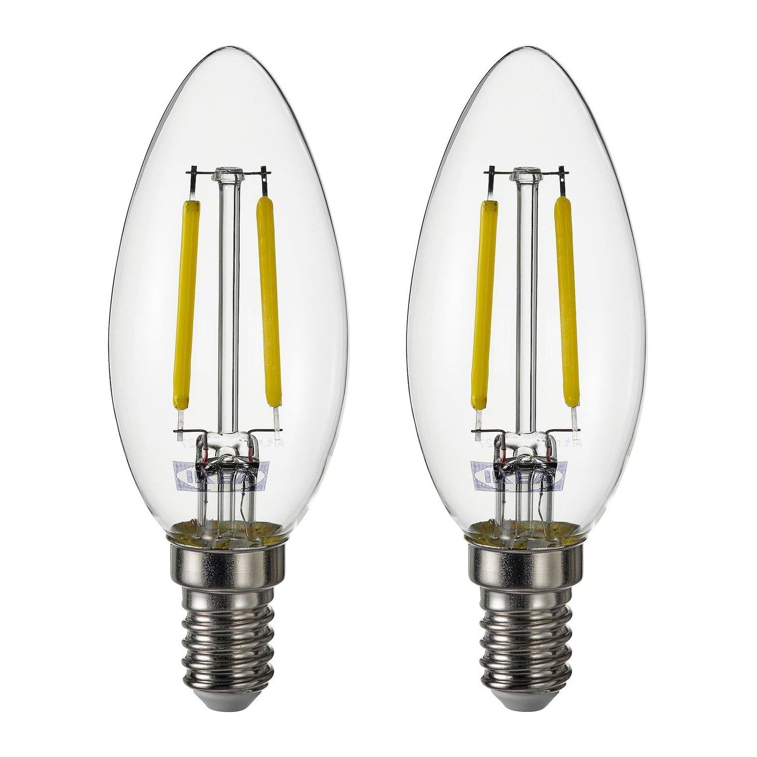 IKE SOLHETTA LED AMPUL E14 IŞIK RENGİ SICAK BEYAZ 2 ADET 00591427