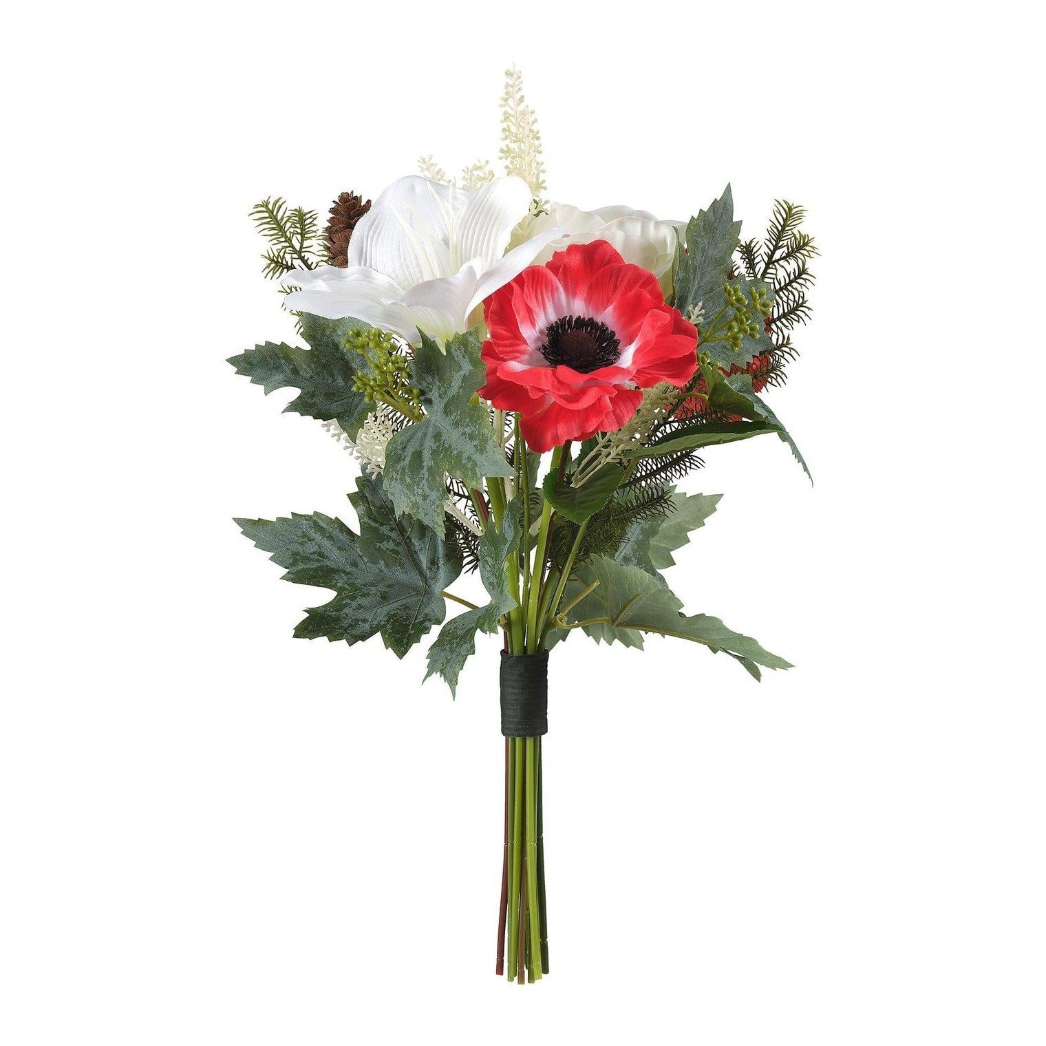 IKE VINTERFINT YAPAY BUKET KIRMIZI-BEYAZ 38 CM 50609566