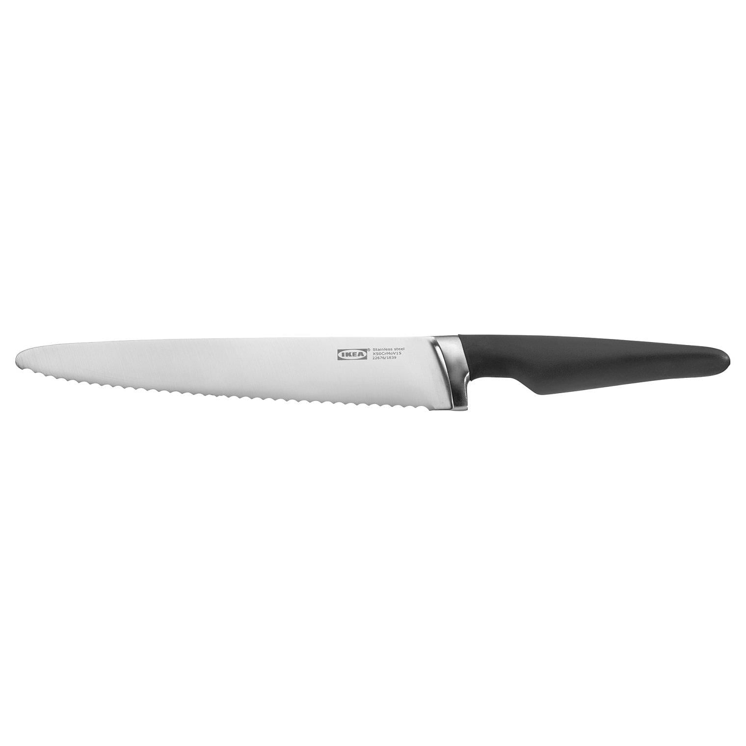 IKE VÖRDA EKMEK BIÇAĞI PASLANMAZ ÇELİK-SİYAH 23 CM 10289232