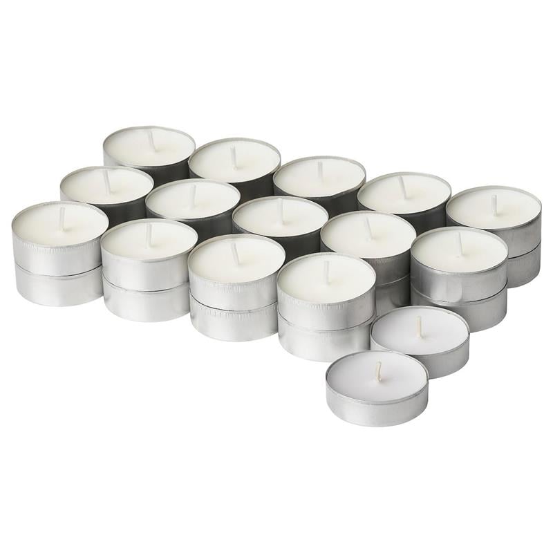 Ikea Adlad Kokulu Tealight Mum 30Lu  Beyaz İskandinav 40502170