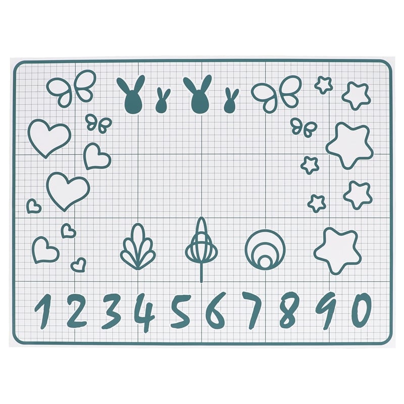 Ikea Baktradıtıon Hamur Açma Matı Beyaz-Turkuaz 61x46 cm 60480167