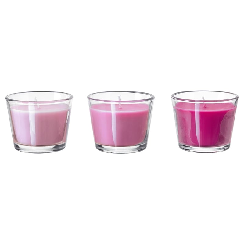 Ikea Bracka 3'lü Şeker Kokulu Mum 40277652