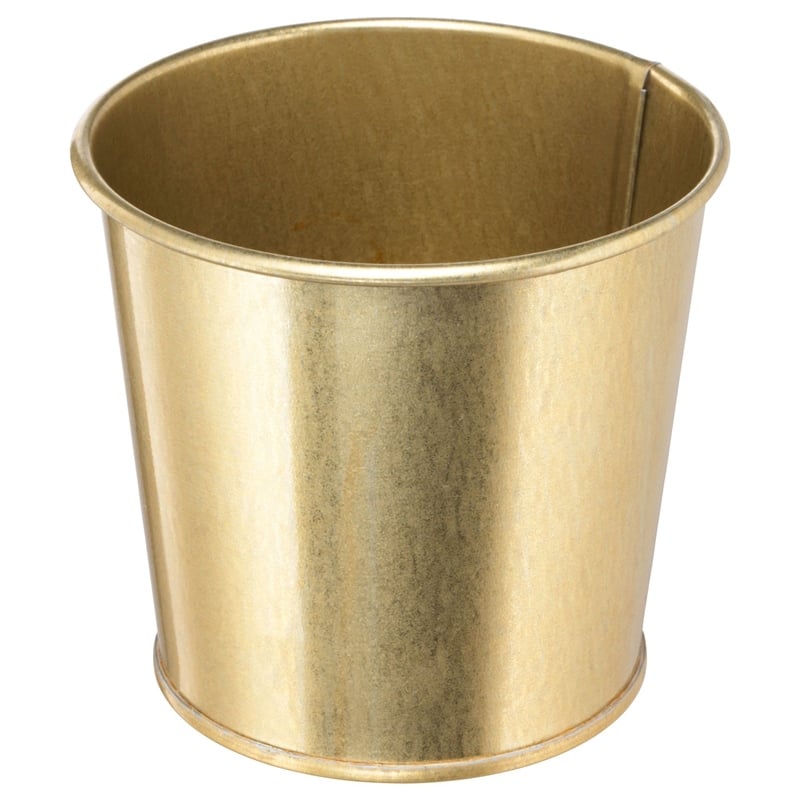 Ikea Daıdaı Pirinç Rengi Metal Saksı 9 cm 70359401