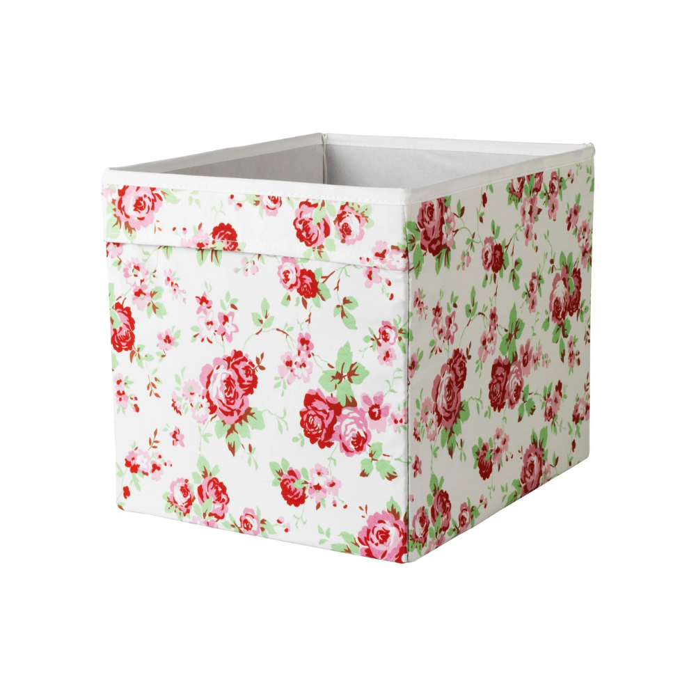 Ikea Dröna Kutu Çiçek Desenli 33X38X33 Cm 20217956