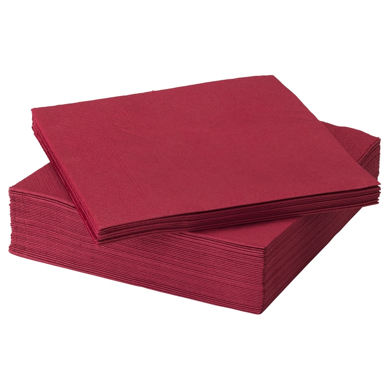 Ikea Fantastısk Peçete Koyu Kırmızı 40x40 cm 50Adet 10402501