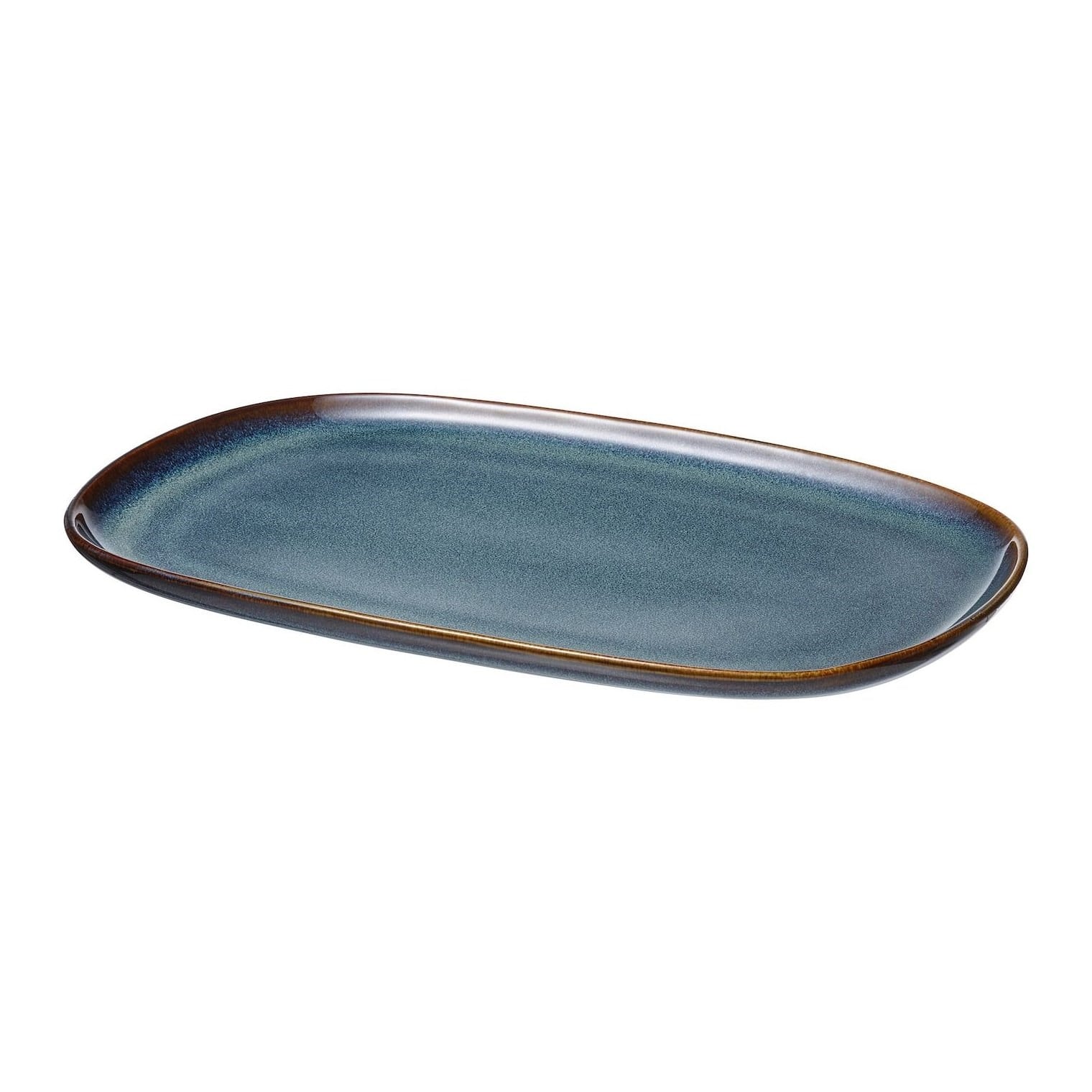 Ikea Gladelıg Servis Tabağı Mavi 31x19 Cm 30503636