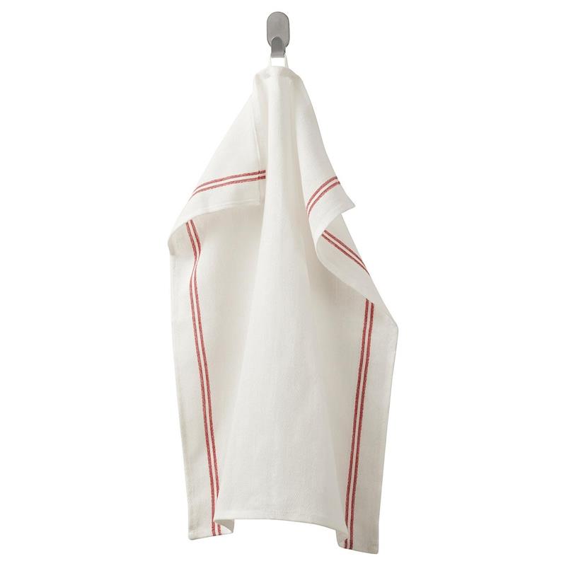 Ikea Hıldegun Kurulama Bezi Beyaz-Kırmızı 45X60 Cm 00484007