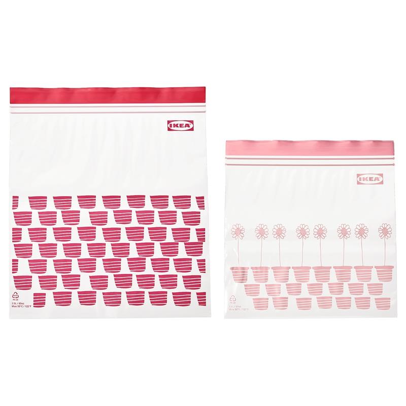 Ikea Istad Buzdolabı Poşeti Kırmızı-Pembe 50 Ad. 80525674