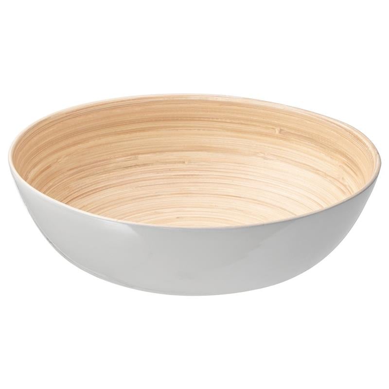 Ikea Rundlıg Dekoratif Bambu Beyaz Kase 10234862