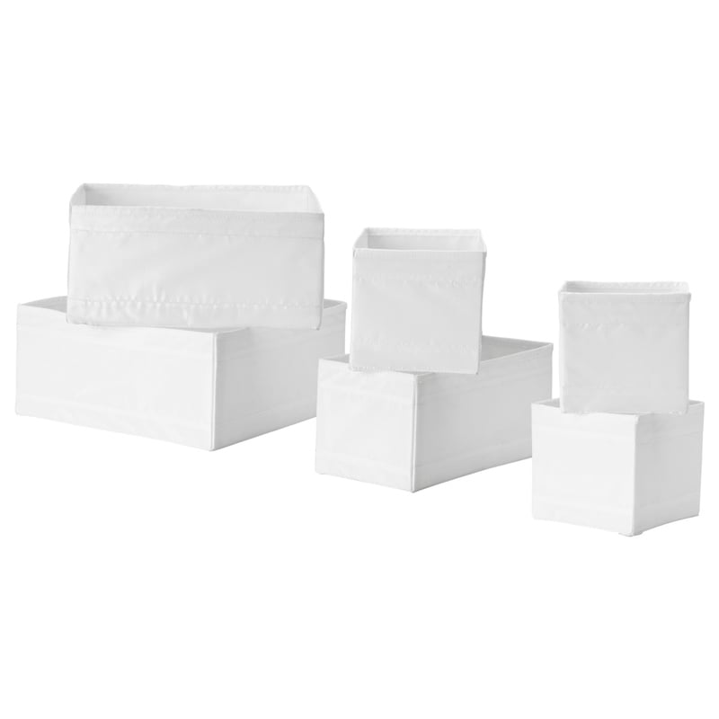 Ikea Skubb Beyaz Kutu Seti 6 Parça 00428549