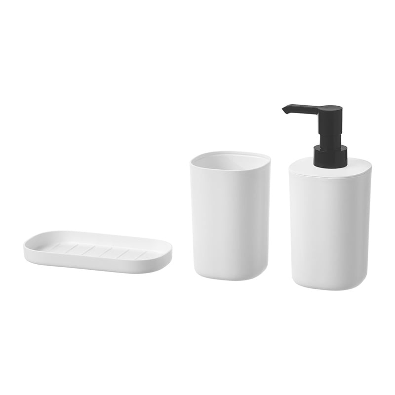 Ikea Storavan Banyo Seti Beyaz 3 Prç. 70429003