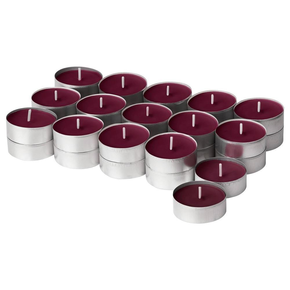 Ikea Störtskön Kokulu Tealight Mum Kırmızı 3,5 Saat Yabani Meyveler 20502166