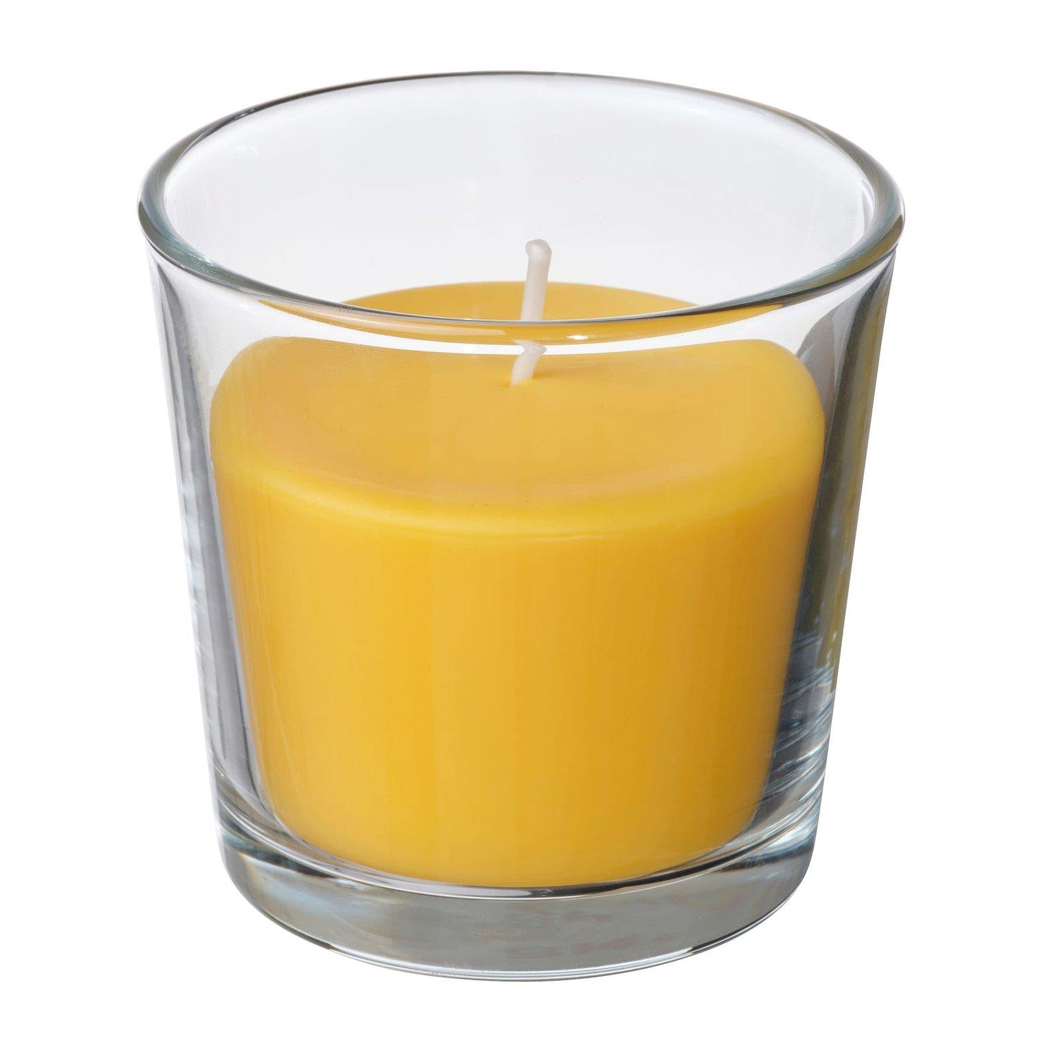 Ikea Svartoxbar Bardakta Kokulu Mum Sarı 25 Saat Mimoza 00582668