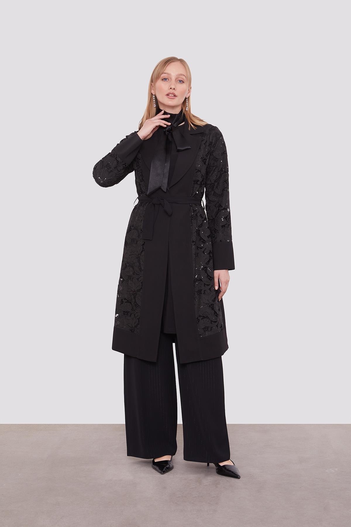 LVD GÜPÜR GARNİLİ BLUZLU TAKIM 100692