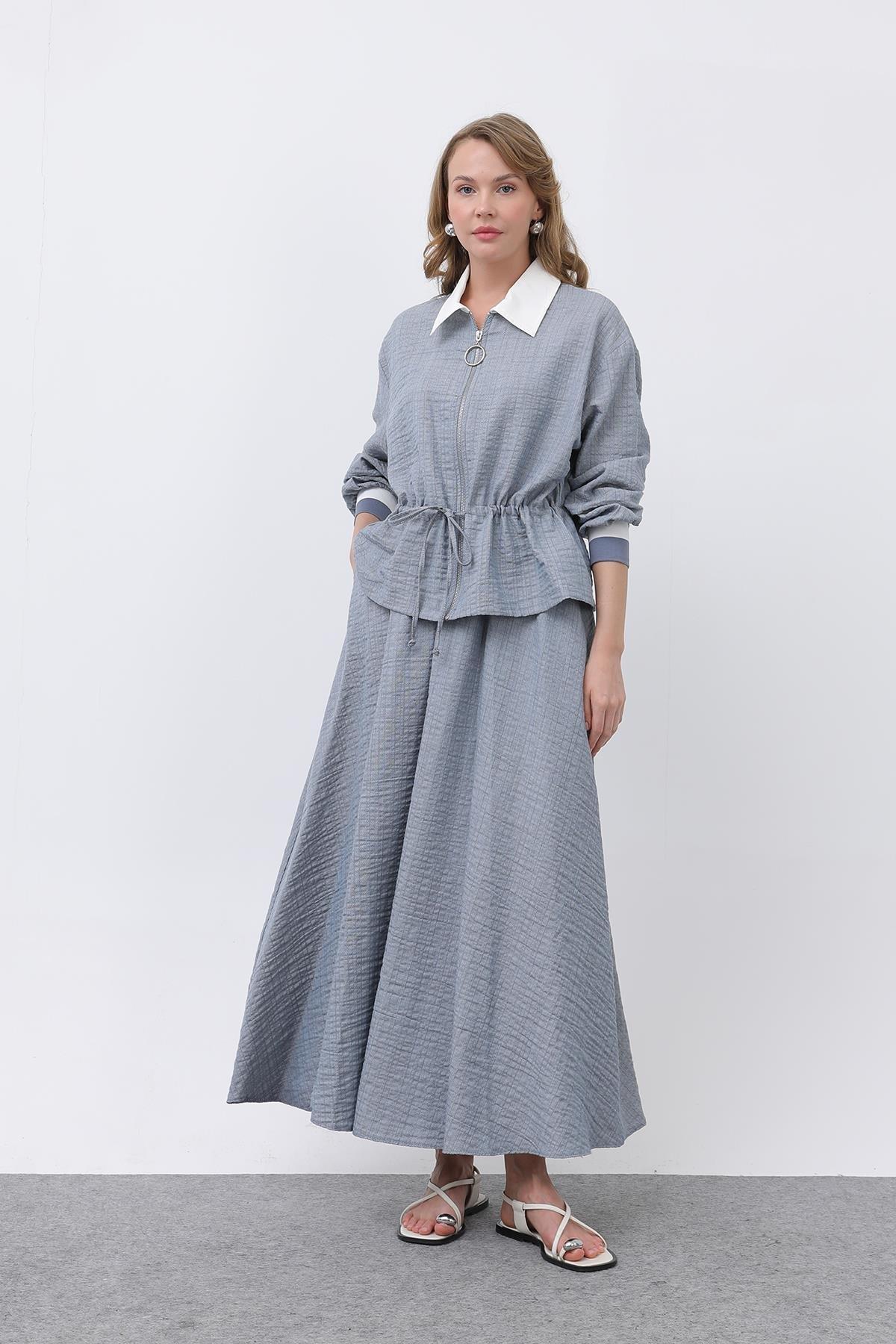 MUN BELDEN BÜZMELİ ETEKLİ TAKIM 14330