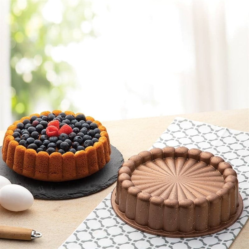 Nehir Papatya Rose Gold Döküm Tart Kalıbı 26 cm