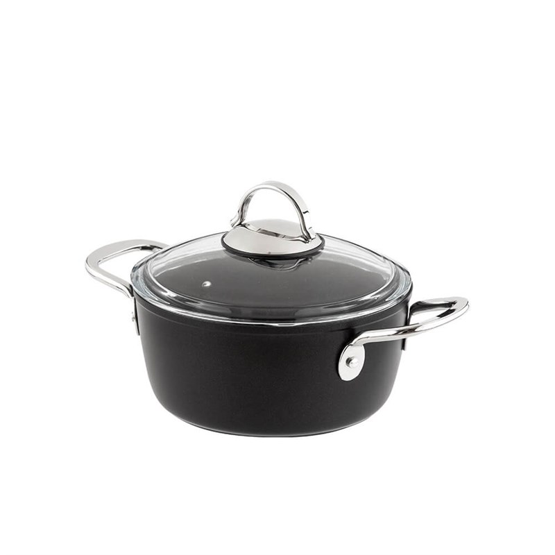 NHR TITANIUM DERİN TENCERE SİYAH 20 CM