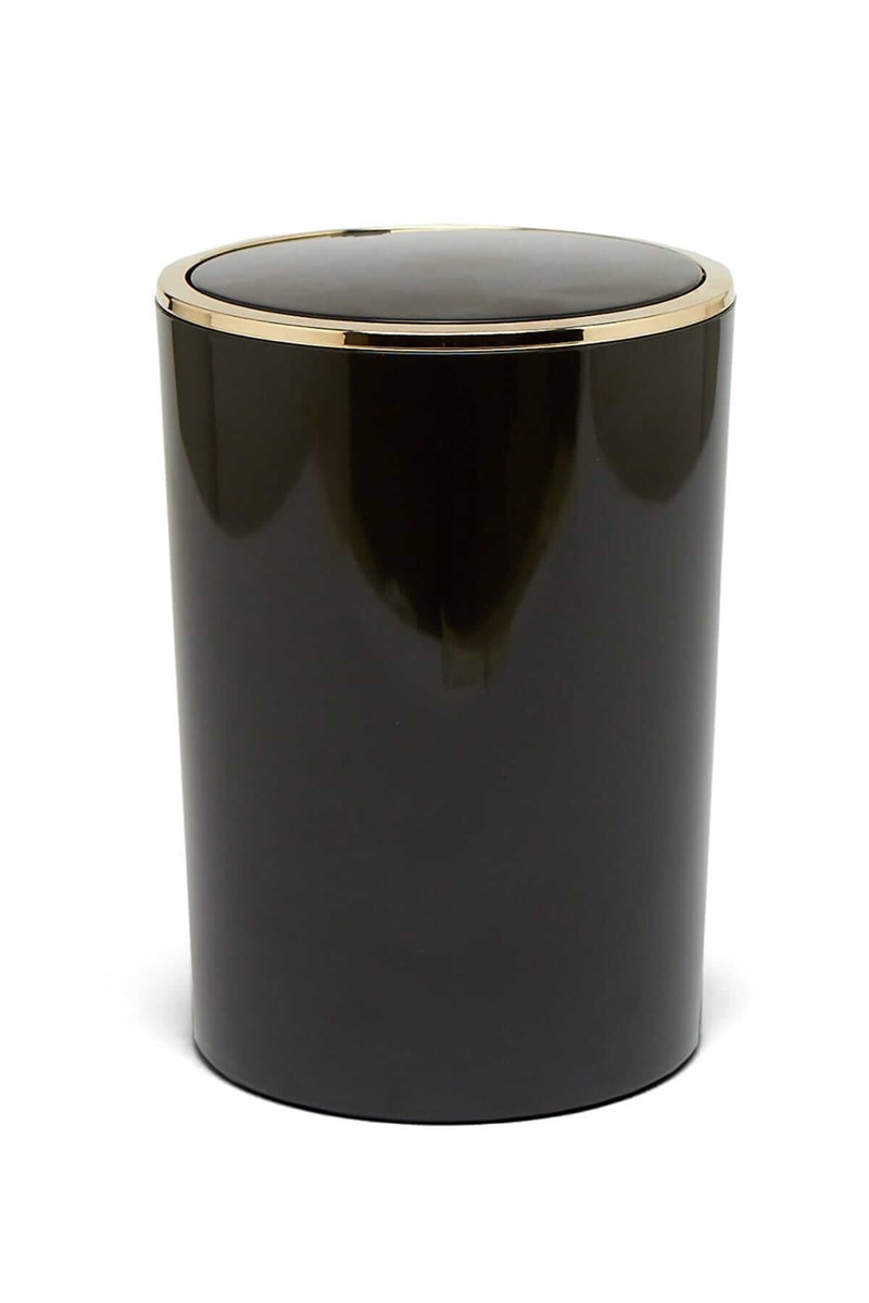 Primanova Lenox Çöp Kovası Siyah Altın