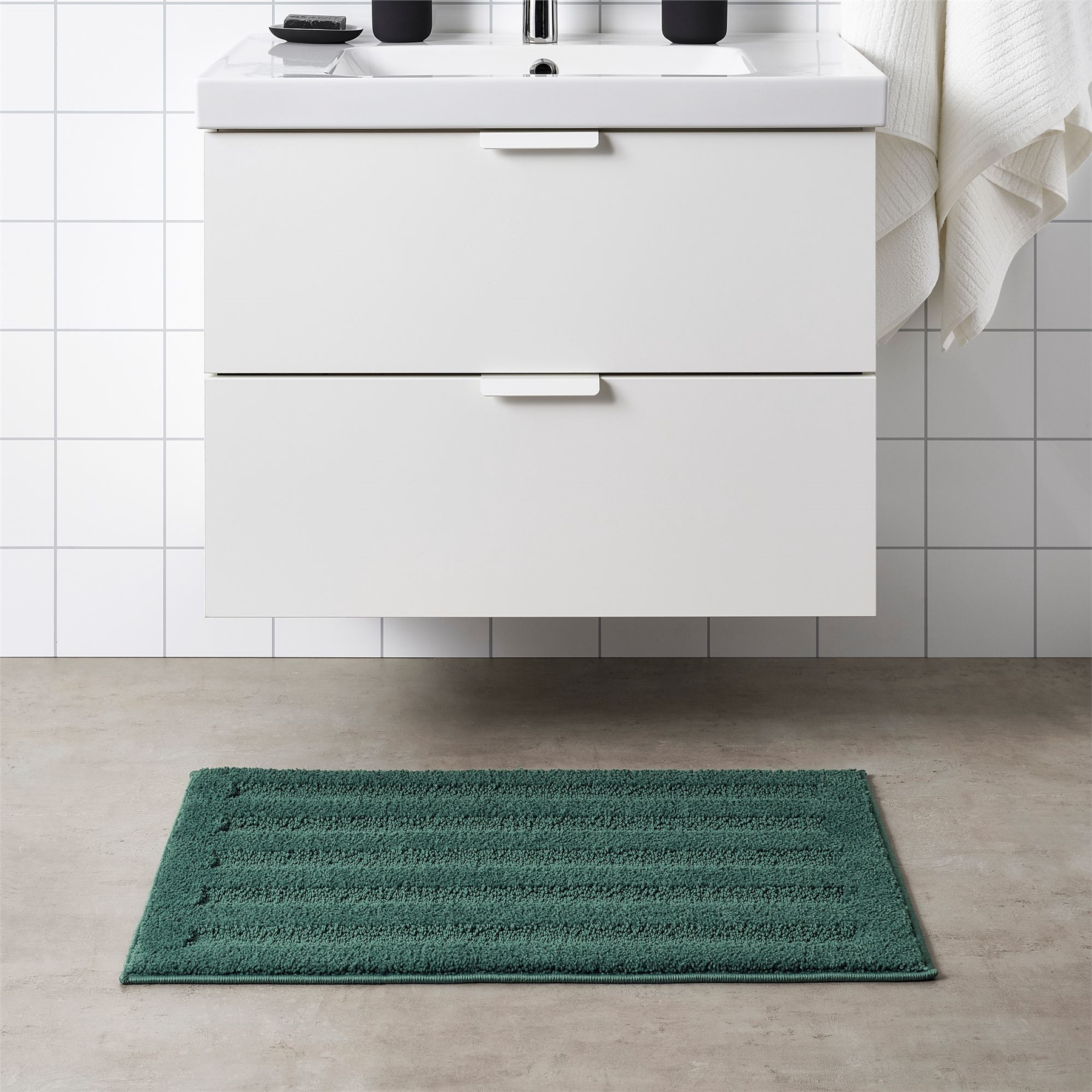 Ikea Emten Banyo Paspası 50x80 cm Koyu Yeşil 40465525