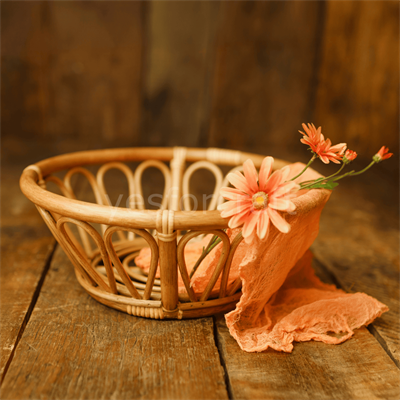 Rattan Floral Sepet