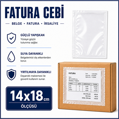 Fatura Cebi  14*18 - Koli Bazlı Satış (1 Koli = 3000 Adet)