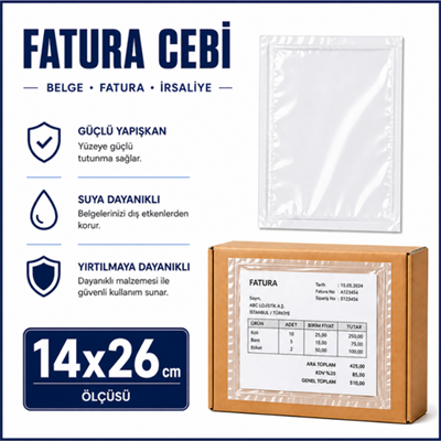 Fatura Cebi - 14*26  Koli Bazlı Satış (1 Koli = 3000 Adet)