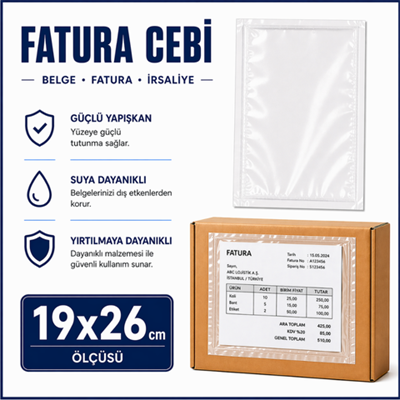 Fatura Cebi  19*26 - Koli Bazlı Satış (1 Koli = 3000 Adet)