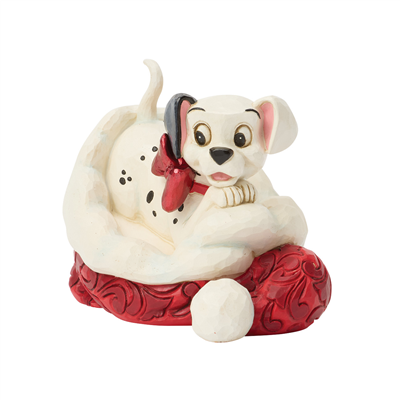 101 Dalmatians Santa Hat Lisanslı Figür Biblo - Jim Shore