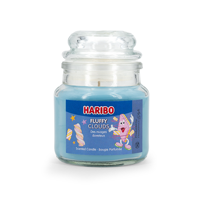 3Lü Set Kokulu Mum Haribo Winterland - Kış Kirazı, Kabarık Bulutlar, Vanilya Waffle Kreması