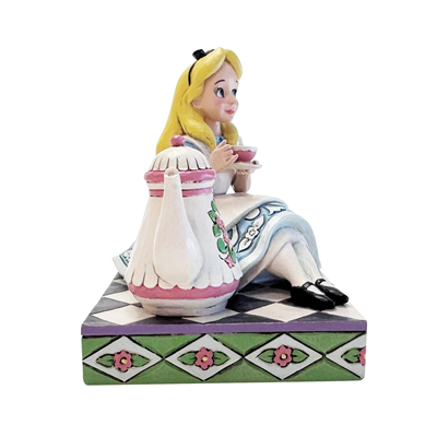 Alice With Teapot Lisanslı Figür Biblo - Jim Shore Disney