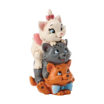 Aristocats Stacked Lisanslı Figür Biblo Jim Shore Disney